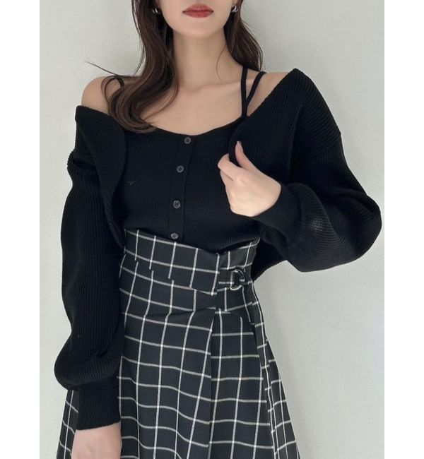 dazzlin「フロントボタンビスチェアンサンブル」|その他|