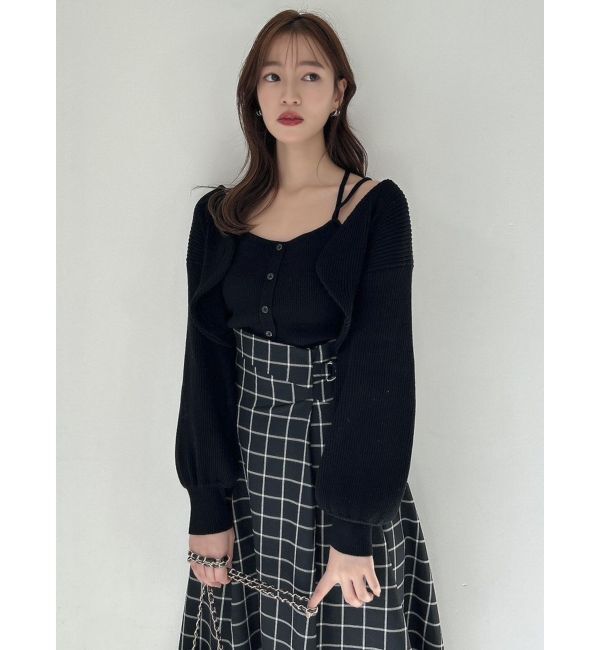 dazzlin「フロントボタンビスチェアンサンブル」|その他|