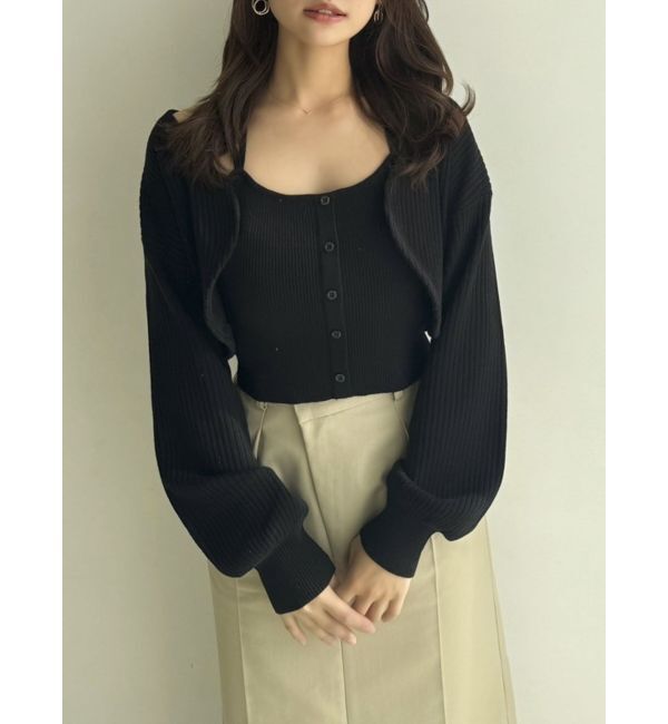 dazzlin「フロントボタンビスチェアンサンブル」|その他|