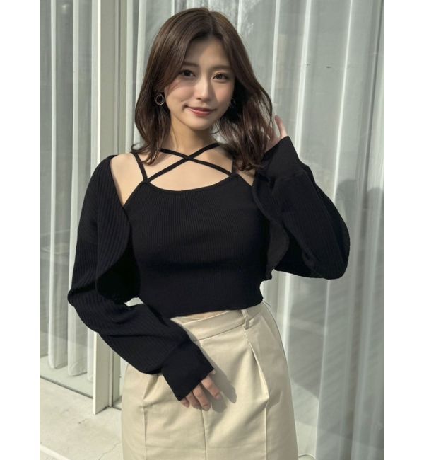 dazzlin「フロントボタンビスチェアンサンブル」|その他|