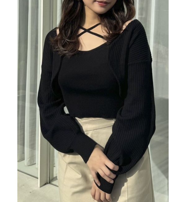 dazzlin「フロントボタンビスチェアンサンブル」|その他|