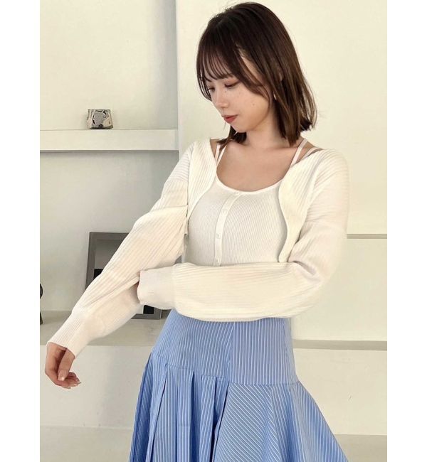 dazzlin「フロントボタンビスチェアンサンブル」|その他|