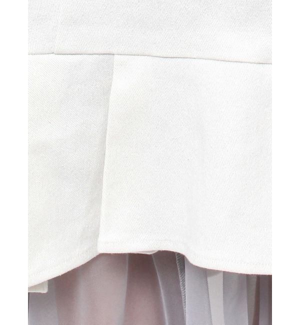 dazzlin「チュールドッキングデニムスカート」|スカート|