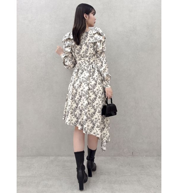 dazzlin「リボンショルダーアシンメトリーワンピース」|ワンピース|