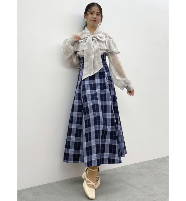 dazzlin「レースフラワーケープボウタイブラウス」|シャツ・ブラウス|