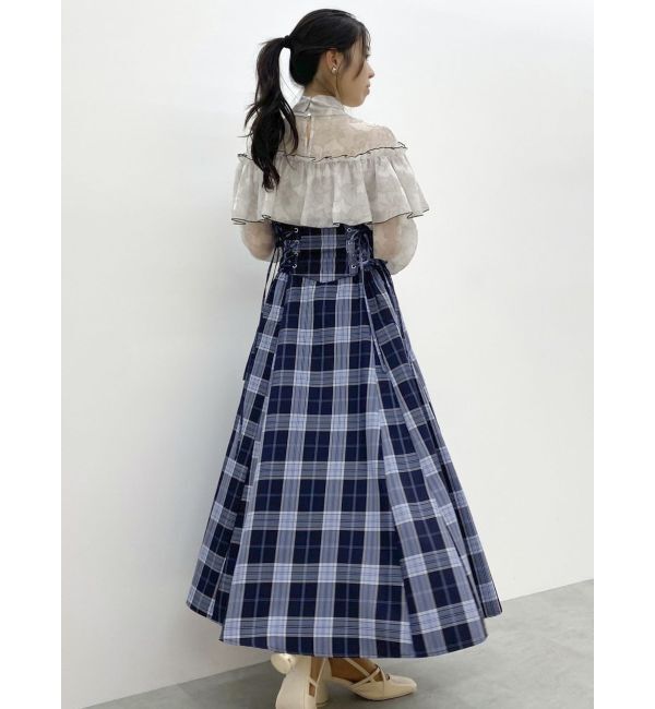 dazzlin「レースフラワーケープボウタイブラウス」|シャツ・ブラウス|