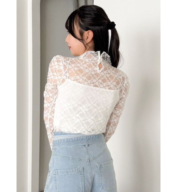 dazzlin「レースコンパクトミニマルトップス」|Tシャツ・カットソー|