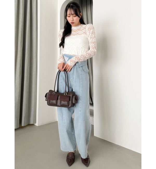 dazzlin「レースコンパクトミニマルトップス」|Tシャツ・カットソー|