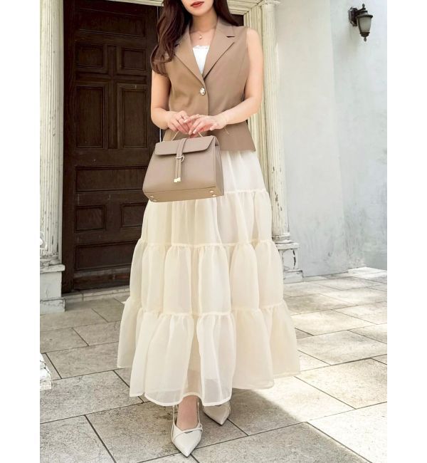 dazzlin「ショートジレ」|ベスト・ジレ|