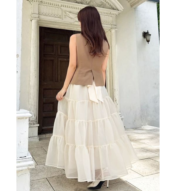 dazzlin「ショートジレ」|ベスト・ジレ|