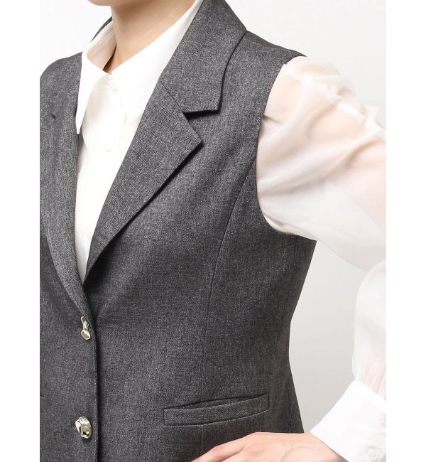 dazzlin「ショートジレ」|ベスト・ジレ|