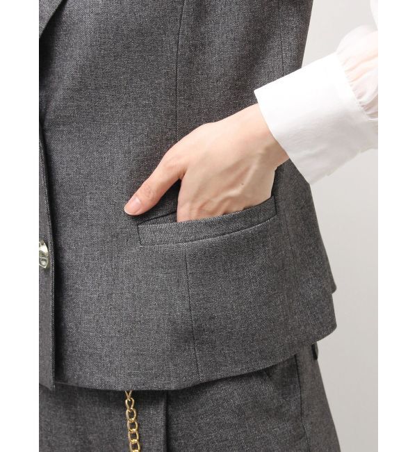 dazzlin「ショートジレ」|ベスト・ジレ|