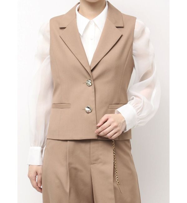 dazzlin「ショートジレ」|ベスト・ジレ|