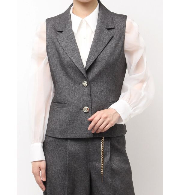 dazzlin「ショートジレ」|ベスト・ジレ|