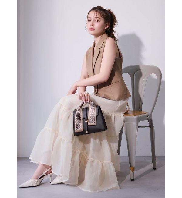 dazzlin「ショートジレ」|ベスト・ジレ|