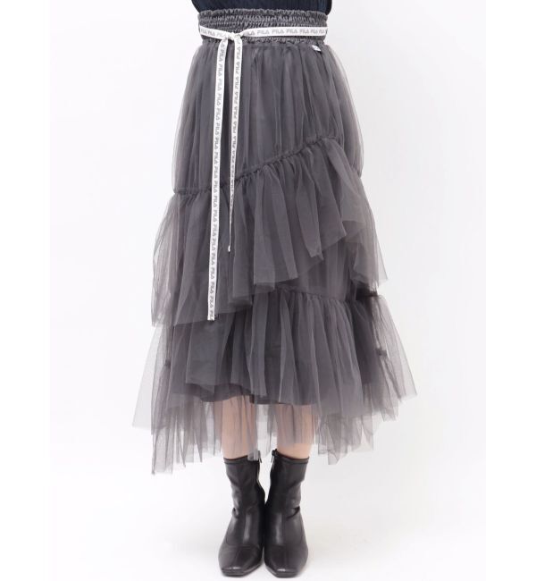 dazzlin「【FILA別注】アシメチュールティアードスカート」|スカート|