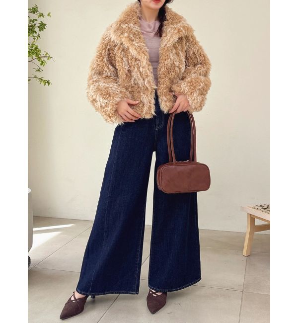 dazzlin「バックオープンスパンコールシアーニットトップス」|ニット・セーター|