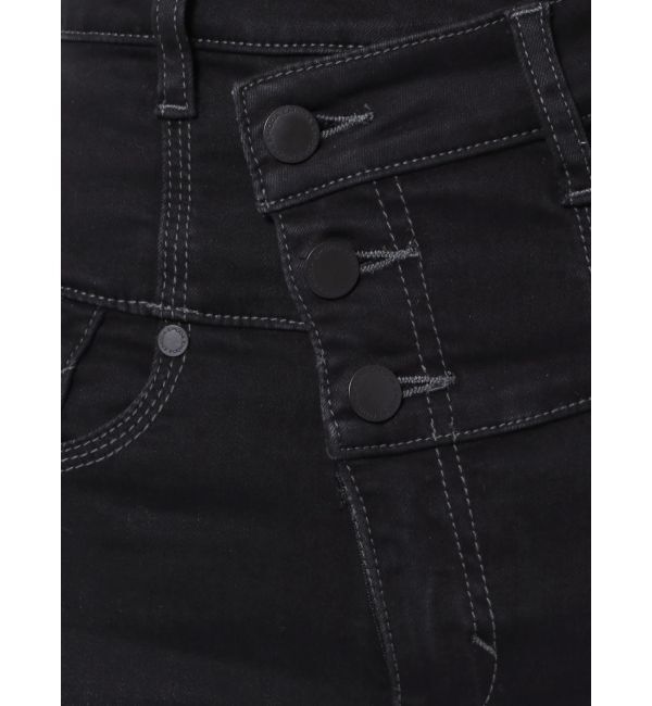 EMODA「アシンメトリーマークハイウエストパギンス」|デニム|