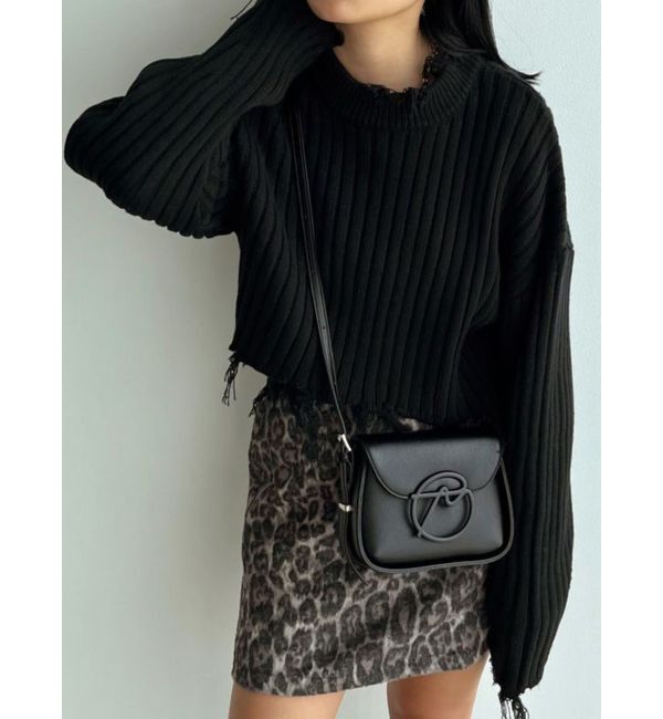 EMODA「CURVE SLEEVE CRASH KNIT」|ニット・セーター|