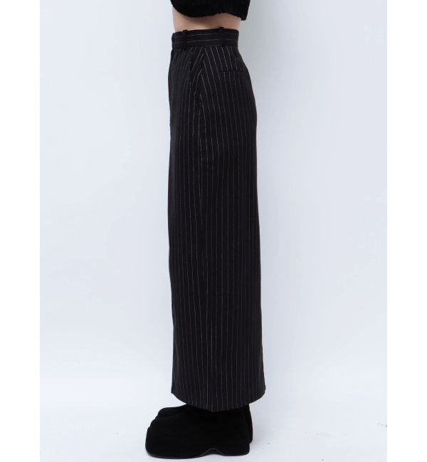 EMODA「ストライプハイウエストロングスカート」|スカート|
