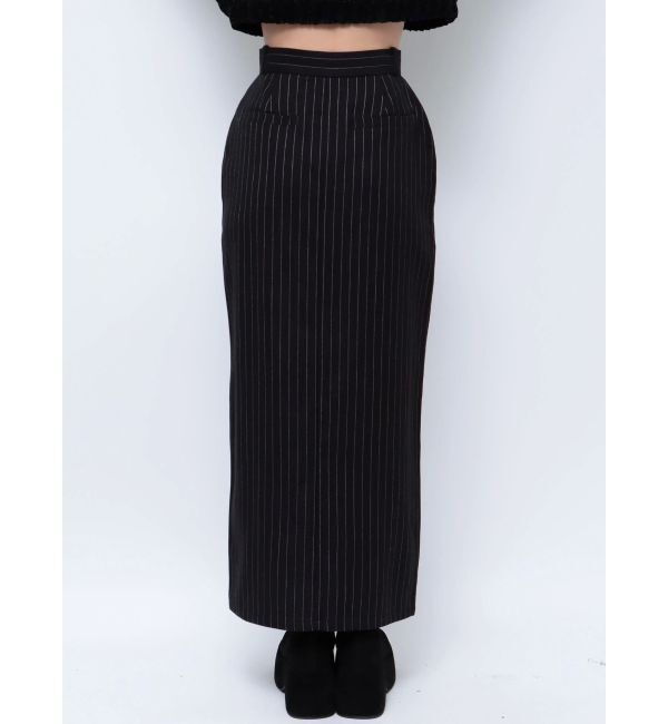 EMODA「ストライプハイウエストロングスカート」|スカート|