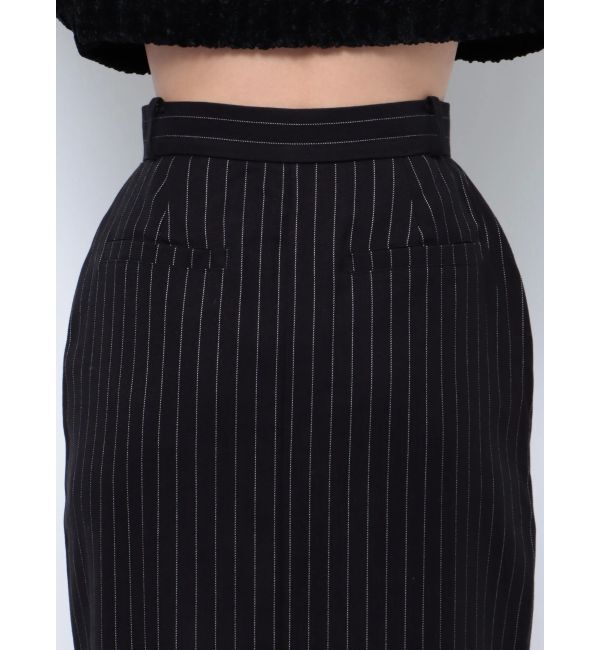 EMODA「ストライプハイウエストロングスカート」|スカート|