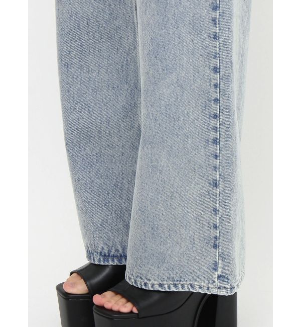 EMODA「ベルトフリンジジャストウエストジーンズ」|デニム|