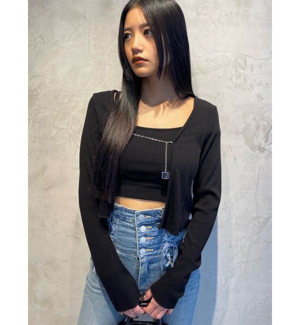 EMODA「マークツインセット」|Tシャツ・カットソー|ブラック