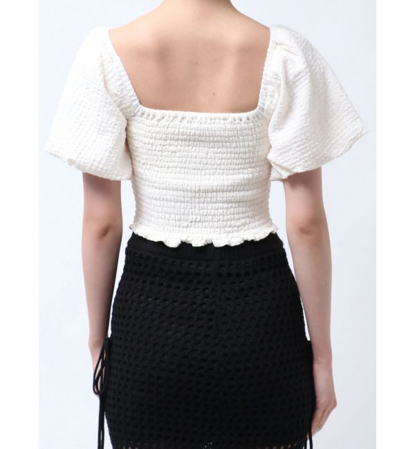 EMODA「ボリュームスリーブクロップトップ」|Tシャツ・カットソー|