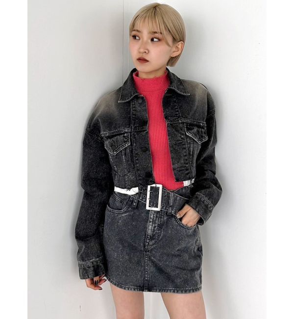 EMODA「カットオフクロップドデニムジャケット」|デニムジャケット|