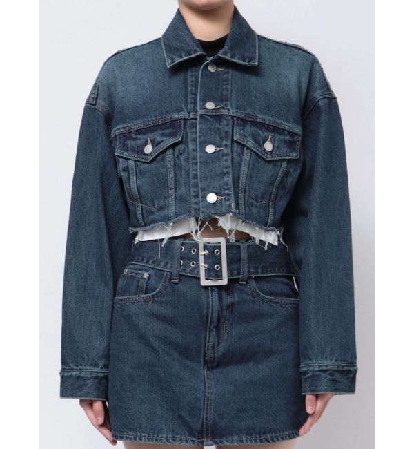 EMODA「カットオフクロップドデニムジャケット」|デニムジャケット|