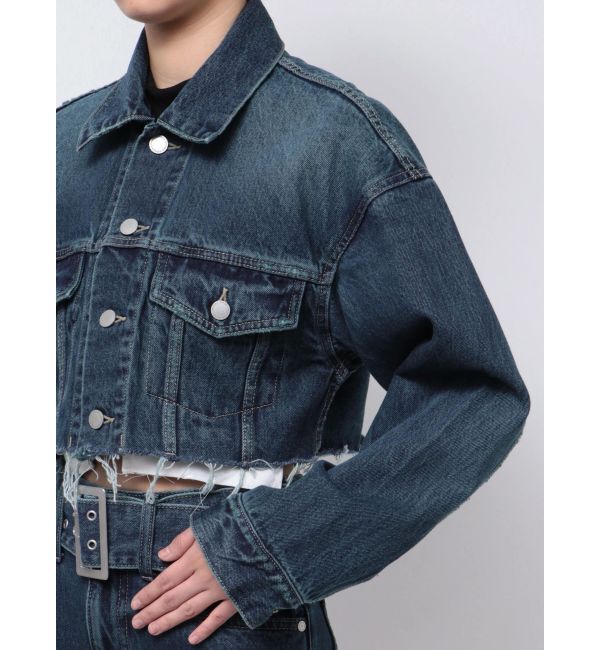 EMODA「カットオフクロップドデニムジャケット」|デニムジャケット|