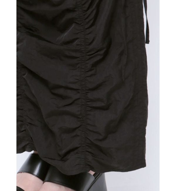 EMODA「サイドドローストリングナイロンスカート」|スカート|