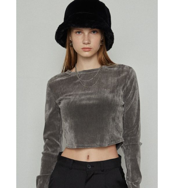 EMODA「シアーベロアプレートトップ」|Tシャツ・カットソー|
