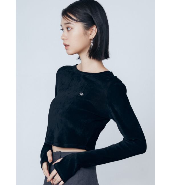 EMODA「シアーベロアプレートトップ」|Tシャツ・カットソー|