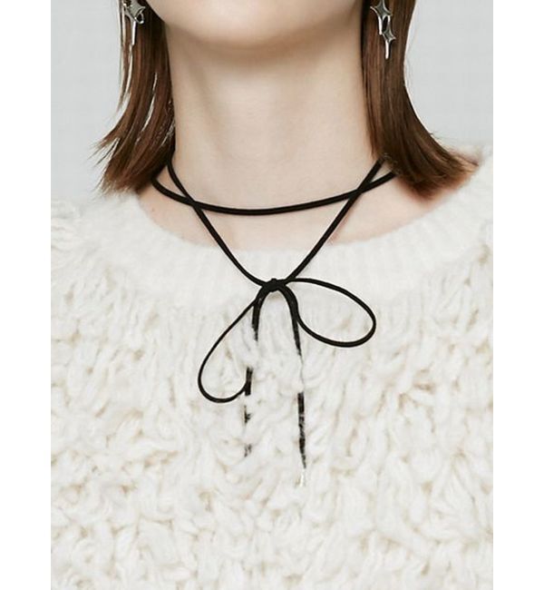 EMODA「ストリングリボンチョーカーネックレス」|ネックレス|