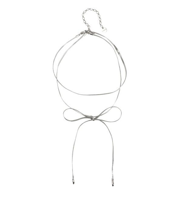 EMODA「ストリングリボンチョーカーネックレス」|ネックレス|