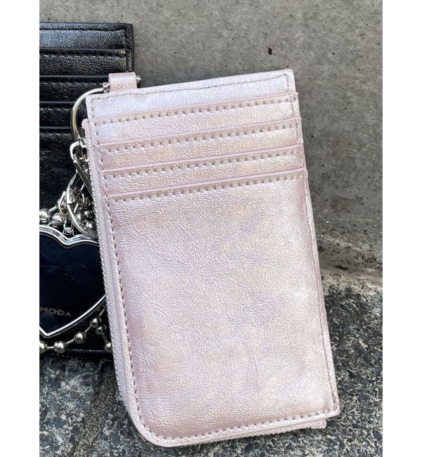 EMODA「ミラーカードケース」|名刺入れ・カードケース|ピンク