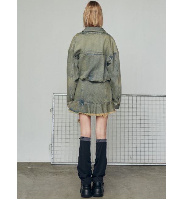 EMODA「バルーンコンパクトデニムブルゾン」|ブルゾン・スタジャン|