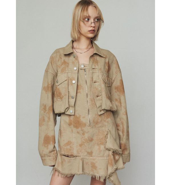 EMODA「バルーンコンパクトデニムブルゾン」|ブルゾン・スタジャン|