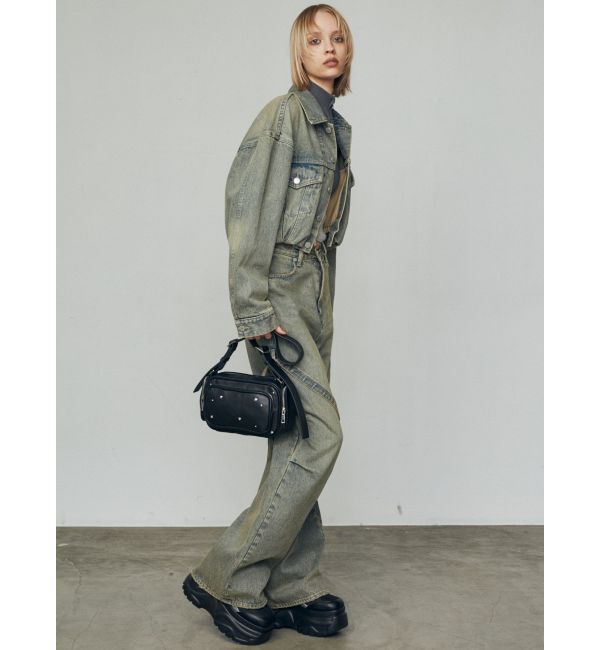 EMODA「バルーンコンパクトデニムブルゾン」|ブルゾン・スタジャン|