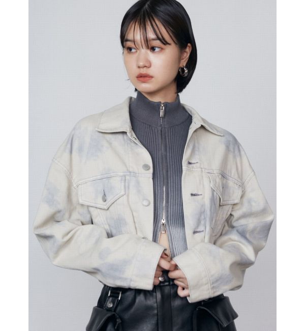 EMODA「バルーンコンパクトデニムブルゾン」|ブルゾン・スタジャン|