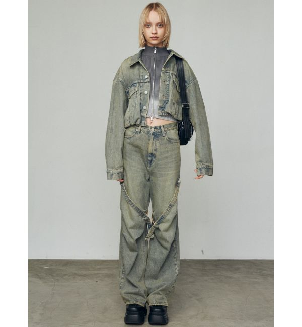 EMODA「バルーンコンパクトデニムブルゾン」|ブルゾン・スタジャン|