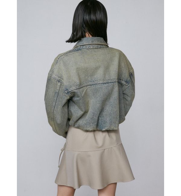 EMODA「バルーンコンパクトデニムブルゾン」|ブルゾン・スタジャン|