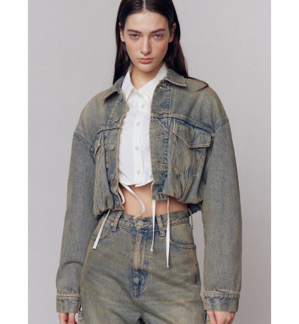 EMODA「バルーンコンパクトデニムブルゾン」|ブルゾン・スタジャン|