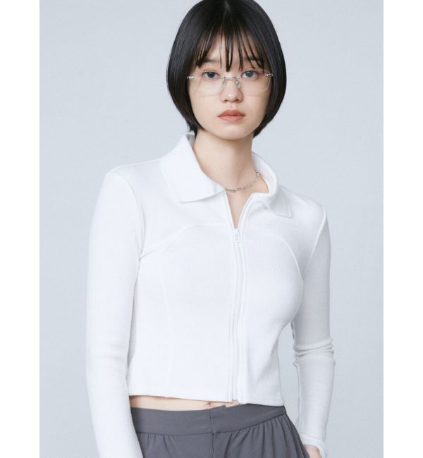 EMODA「リブカッティングトップ」|Tシャツ・カットソー|ホワイト