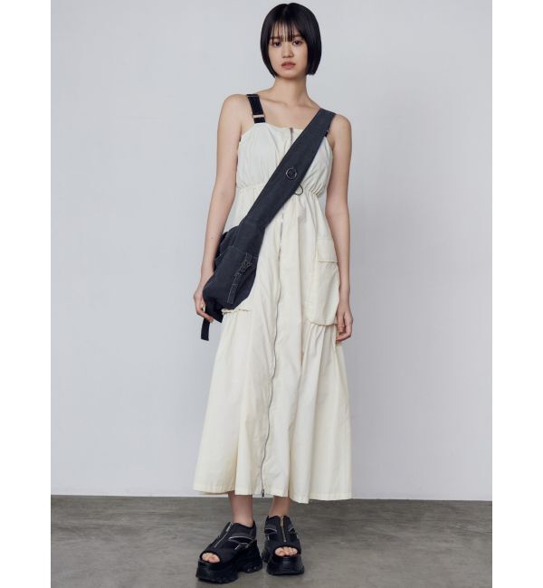 EMODA「ショルダーベルトナイロンマキシワンピース」|ワンピース|