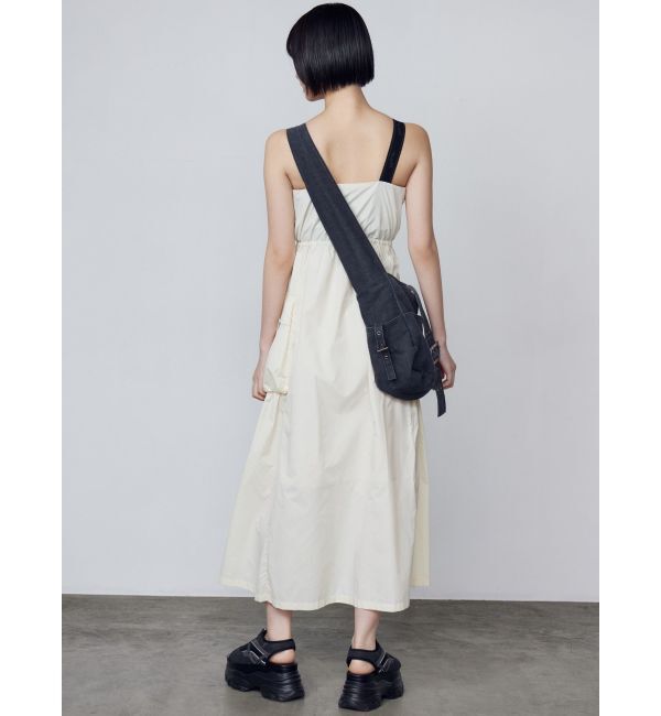 EMODA「ショルダーベルトナイロンマキシワンピース」|ワンピース|