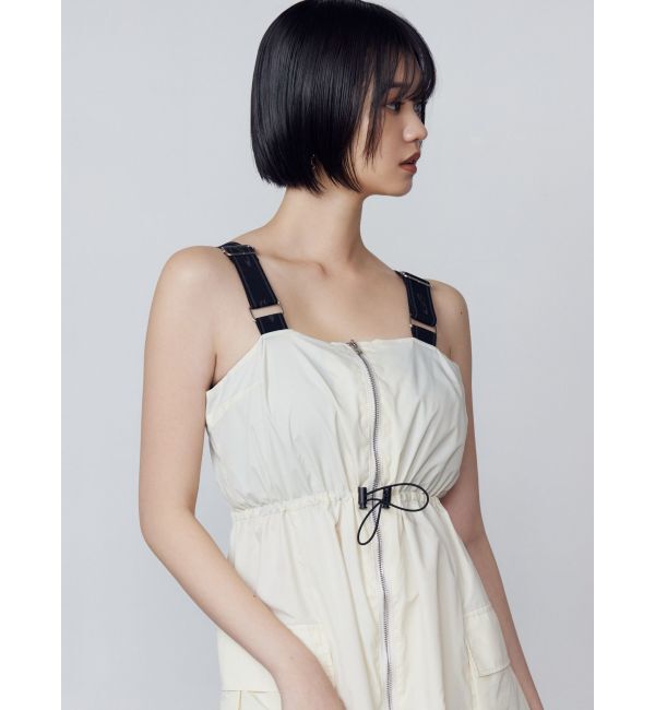 EMODA「ショルダーベルトナイロンマキシワンピース」|ワンピース|