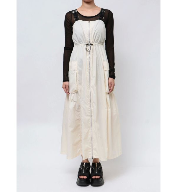 EMODA「ショルダーベルトナイロンマキシワンピース」|ワンピース|